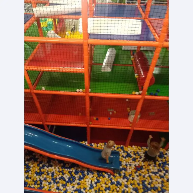 Construcción en bastidor de un parque infantil cubierto con accesorios, Monkey Grove, pista Ninja, "esponjas" de juegos blandos-2